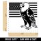 Bald Eagle with American Flag Patriotic Self-Inking Rubber Stamp Ink Stamper